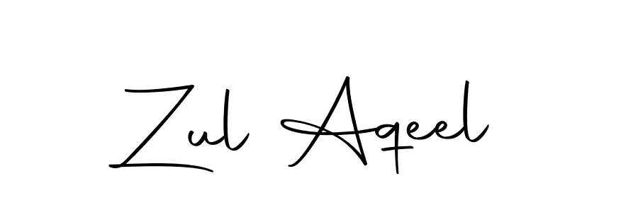 Use a signature maker to create a handwritten signature online. With this signature software, you can design (Autography-DOLnW) your own signature for name Zul Aqeel. Zul Aqeel signature style 10 images and pictures png