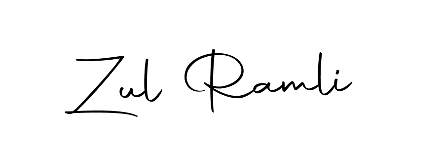 Create a beautiful signature design for name Zul Ramli. With this signature (Autography-DOLnW) fonts, you can make a handwritten signature for free. Zul Ramli signature style 10 images and pictures png