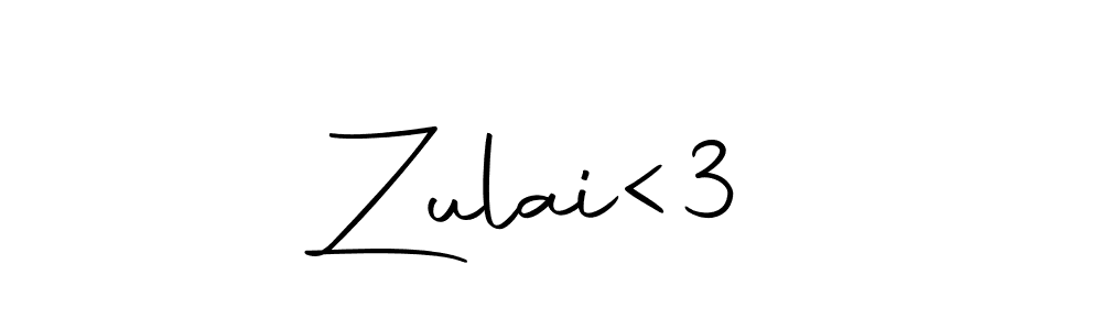 How to make Zulai<3▪ name signature. Use Autography-DOLnW style for creating short signs online. This is the latest handwritten sign. Zulai<3▪ signature style 10 images and pictures png