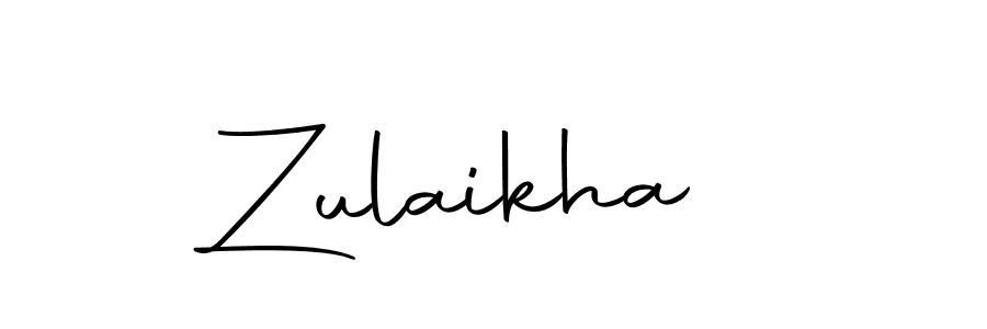 Zulaikha  stylish signature style. Best Handwritten Sign (Autography-DOLnW) for my name. Handwritten Signature Collection Ideas for my name Zulaikha . Zulaikha  signature style 10 images and pictures png