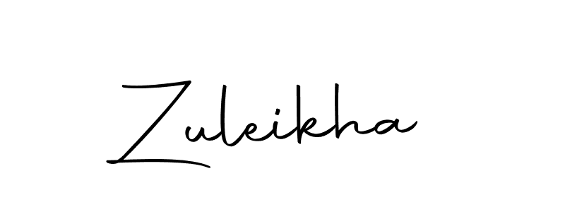 How to make Zuleikha signature? Autography-DOLnW is a professional autograph style. Create handwritten signature for Zuleikha name. Zuleikha signature style 10 images and pictures png