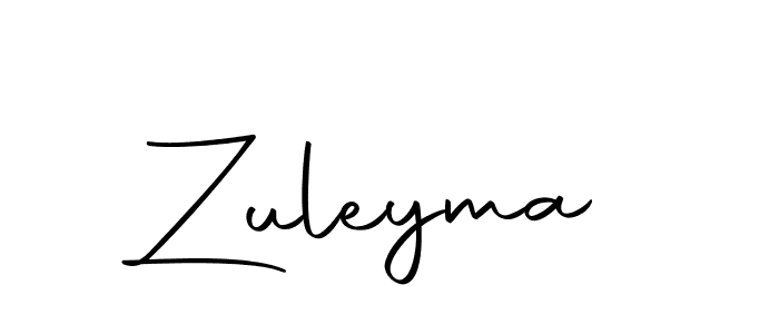 Design your own signature with our free online signature maker. With this signature software, you can create a handwritten (Autography-DOLnW) signature for name Zuleyma. Zuleyma signature style 10 images and pictures png