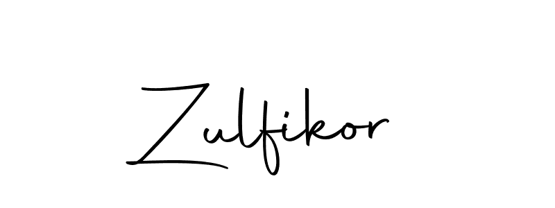 Use a signature maker to create a handwritten signature online. With this signature software, you can design (Autography-DOLnW) your own signature for name Zulfikor. Zulfikor signature style 10 images and pictures png