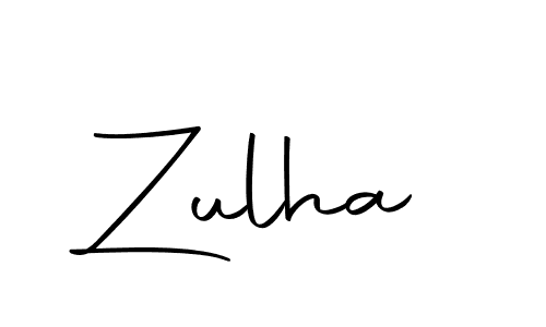 Create a beautiful signature design for name Zulha. With this signature (Autography-DOLnW) fonts, you can make a handwritten signature for free. Zulha signature style 10 images and pictures png