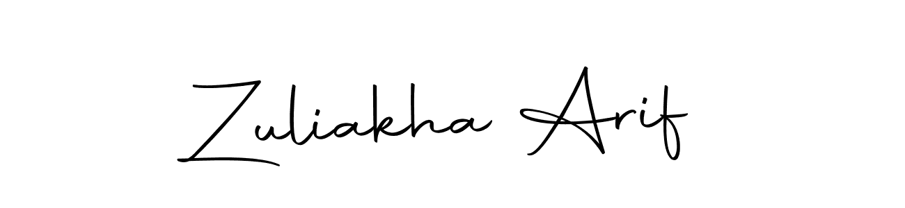 Also we have Zuliakha Arif name is the best signature style. Create professional handwritten signature collection using Autography-DOLnW autograph style. Zuliakha Arif signature style 10 images and pictures png