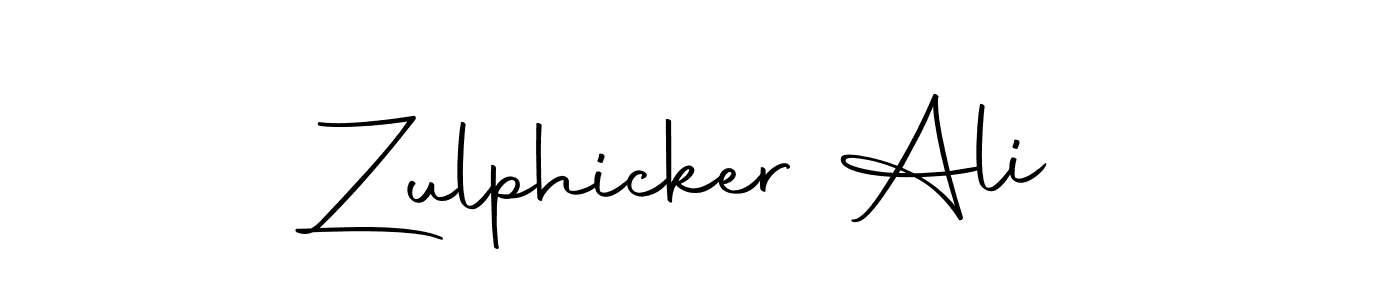 Zulphicker Ali stylish signature style. Best Handwritten Sign (Autography-DOLnW) for my name. Handwritten Signature Collection Ideas for my name Zulphicker Ali. Zulphicker Ali signature style 10 images and pictures png