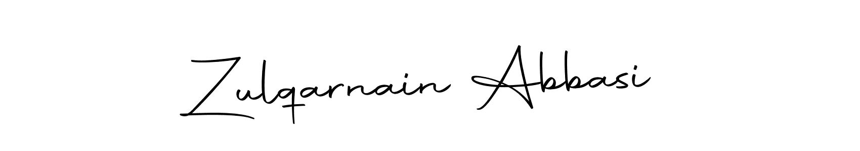 How to make Zulqarnain Abbasi name signature. Use Autography-DOLnW style for creating short signs online. This is the latest handwritten sign. Zulqarnain Abbasi signature style 10 images and pictures png