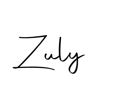 Create a beautiful signature design for name Zuly. With this signature (Autography-DOLnW) fonts, you can make a handwritten signature for free. Zuly signature style 10 images and pictures png