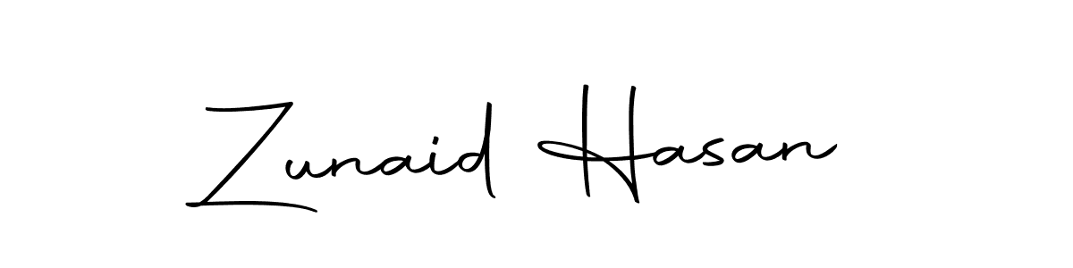 Make a beautiful signature design for name Zunaid Hasan. With this signature (Autography-DOLnW) style, you can create a handwritten signature for free. Zunaid Hasan signature style 10 images and pictures png