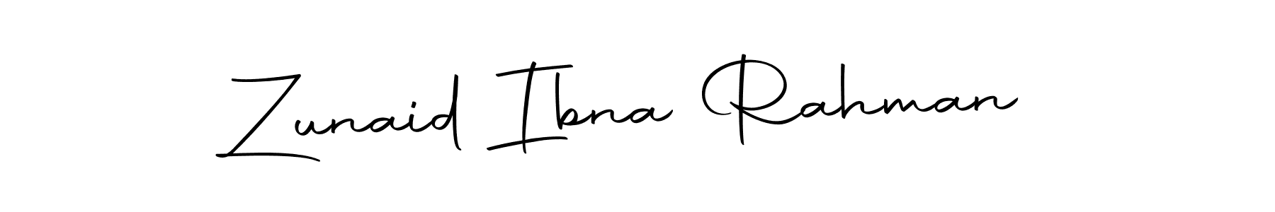 Make a beautiful signature design for name Zunaid Ibna Rahman. With this signature (Autography-DOLnW) style, you can create a handwritten signature for free. Zunaid Ibna Rahman signature style 10 images and pictures png
