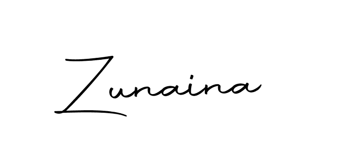 How to make Zunaina name signature. Use Autography-DOLnW style for creating short signs online. This is the latest handwritten sign. Zunaina signature style 10 images and pictures png