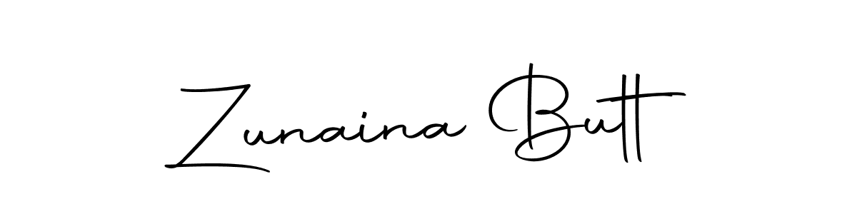 You should practise on your own different ways (Autography-DOLnW) to write your name (Zunaina Butt) in signature. don't let someone else do it for you. Zunaina Butt signature style 10 images and pictures png
