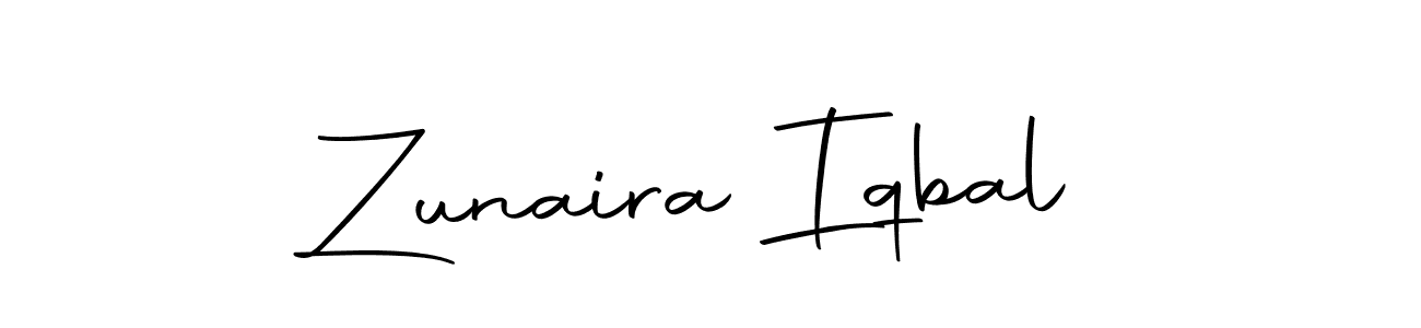 Zunaira Iqbal stylish signature style. Best Handwritten Sign (Autography-DOLnW) for my name. Handwritten Signature Collection Ideas for my name Zunaira Iqbal. Zunaira Iqbal signature style 10 images and pictures png