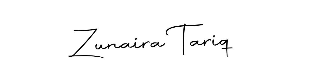 Make a beautiful signature design for name Zunaira Tariq. Use this online signature maker to create a handwritten signature for free. Zunaira Tariq signature style 10 images and pictures png