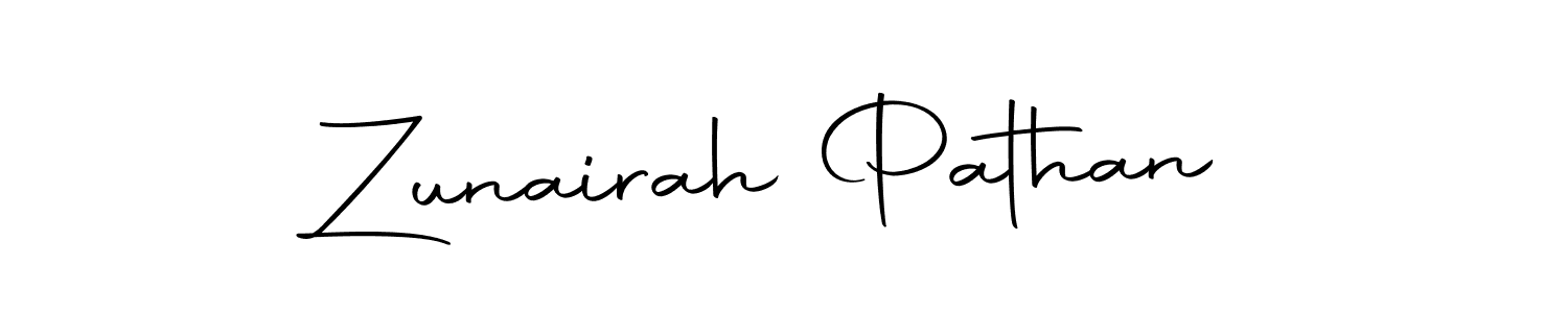 Make a beautiful signature design for name Zunairah Pathan. Use this online signature maker to create a handwritten signature for free. Zunairah Pathan signature style 10 images and pictures png