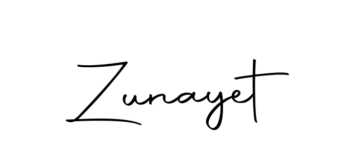 Create a beautiful signature design for name Zunayet. With this signature (Autography-DOLnW) fonts, you can make a handwritten signature for free. Zunayet signature style 10 images and pictures png