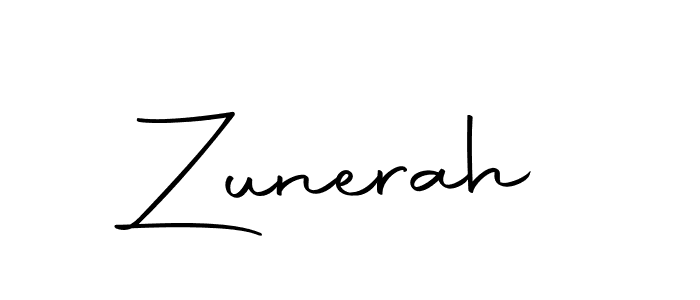 Make a beautiful signature design for name Zunerah. With this signature (Autography-DOLnW) style, you can create a handwritten signature for free. Zunerah signature style 10 images and pictures png