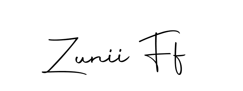 How to make Zunii Ff signature? Autography-DOLnW is a professional autograph style. Create handwritten signature for Zunii Ff name. Zunii Ff signature style 10 images and pictures png