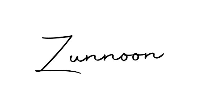 How to make Zunnoon signature? Autography-DOLnW is a professional autograph style. Create handwritten signature for Zunnoon name. Zunnoon signature style 10 images and pictures png