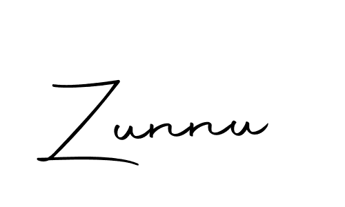 Create a beautiful signature design for name Zunnu. With this signature (Autography-DOLnW) fonts, you can make a handwritten signature for free. Zunnu signature style 10 images and pictures png