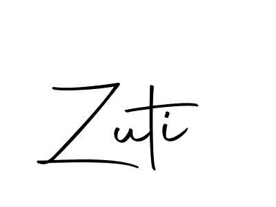 Design your own signature with our free online signature maker. With this signature software, you can create a handwritten (Autography-DOLnW) signature for name Zuti. Zuti signature style 10 images and pictures png