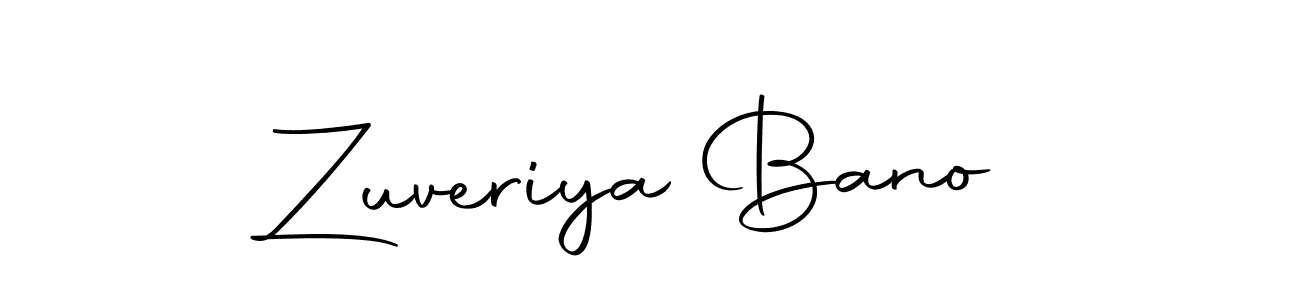 The best way (Autography-DOLnW) to make a short signature is to pick only two or three words in your name. The name Zuveriya Bano include a total of six letters. For converting this name. Zuveriya Bano signature style 10 images and pictures png