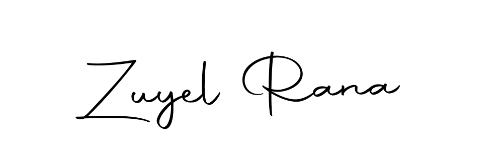 if you are searching for the best signature style for your name Zuyel Rana. so please give up your signature search. here we have designed multiple signature styles  using Autography-DOLnW. Zuyel Rana signature style 10 images and pictures png
