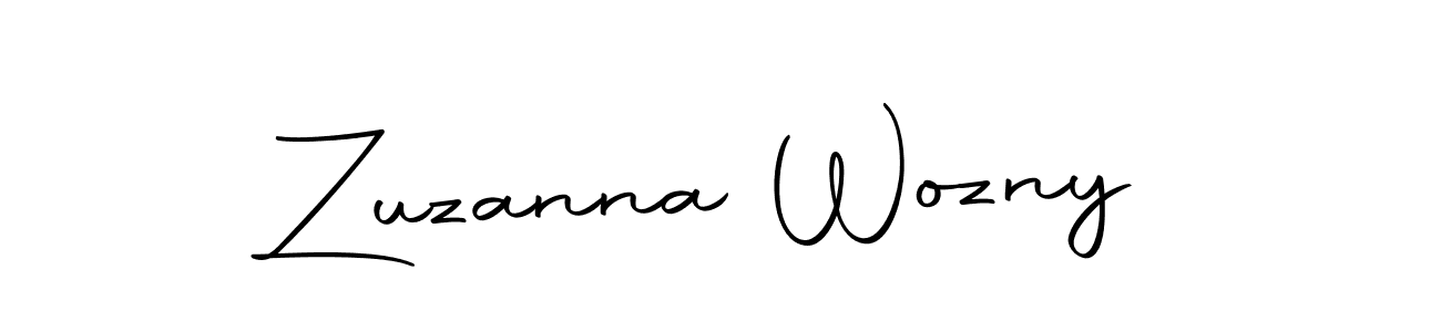 Make a beautiful signature design for name Zuzanna Wozny. Use this online signature maker to create a handwritten signature for free. Zuzanna Wozny signature style 10 images and pictures png
