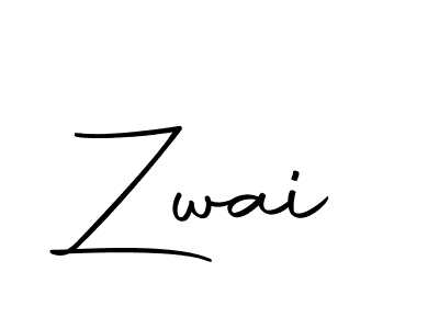 Design your own signature with our free online signature maker. With this signature software, you can create a handwritten (Autography-DOLnW) signature for name Zwai. Zwai signature style 10 images and pictures png