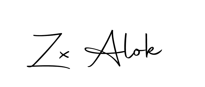 Use a signature maker to create a handwritten signature online. With this signature software, you can design (Autography-DOLnW) your own signature for name Zx Alok. Zx Alok signature style 10 images and pictures png