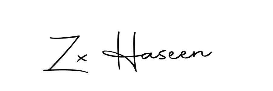 Also we have Zx Haseen name is the best signature style. Create professional handwritten signature collection using Autography-DOLnW autograph style. Zx Haseen signature style 10 images and pictures png