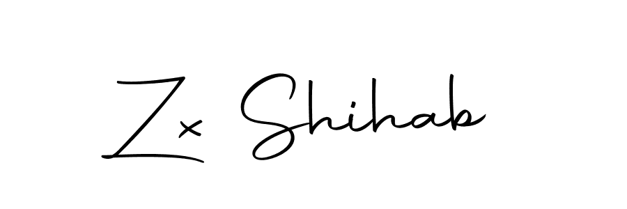 Create a beautiful signature design for name Zx Shihab. With this signature (Autography-DOLnW) fonts, you can make a handwritten signature for free. Zx Shihab signature style 10 images and pictures png