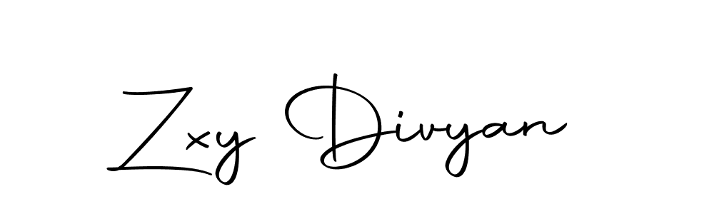 Create a beautiful signature design for name Zxy Divyan. With this signature (Autography-DOLnW) fonts, you can make a handwritten signature for free. Zxy Divyan signature style 10 images and pictures png