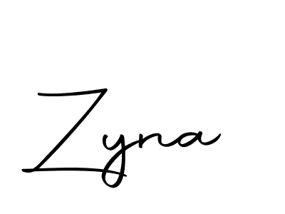 Make a beautiful signature design for name Zyna. With this signature (Autography-DOLnW) style, you can create a handwritten signature for free. Zyna signature style 10 images and pictures png