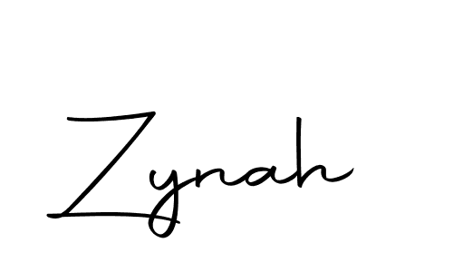 Use a signature maker to create a handwritten signature online. With this signature software, you can design (Autography-DOLnW) your own signature for name Zynah. Zynah signature style 10 images and pictures png