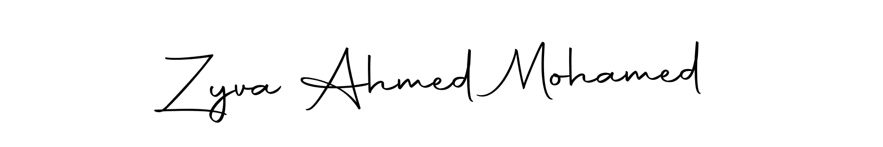 if you are searching for the best signature style for your name Zyva Ahmed Mohamed. so please give up your signature search. here we have designed multiple signature styles  using Autography-DOLnW. Zyva Ahmed Mohamed signature style 10 images and pictures png