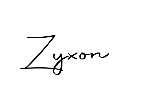 Similarly Autography-DOLnW is the best handwritten signature design. Signature creator online .You can use it as an online autograph creator for name Zyxon. Zyxon signature style 10 images and pictures png