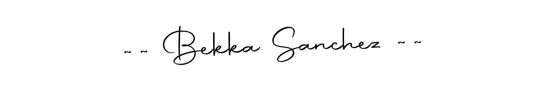 You can use this online signature creator to create a handwritten signature for the name ~~ Bekka Sanchez ~~. This is the best online autograph maker. ~~ Bekka Sanchez ~~ signature style 10 images and pictures png