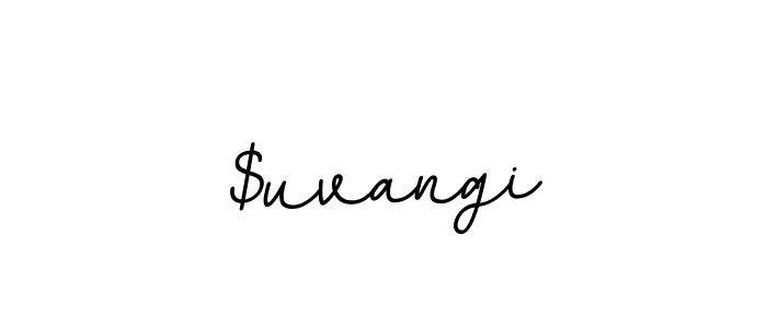 Make a beautiful signature design for name $uvangi. With this signature (BallpointsItalic-DORy9) style, you can create a handwritten signature for free. $uvangi signature style 11 images and pictures png