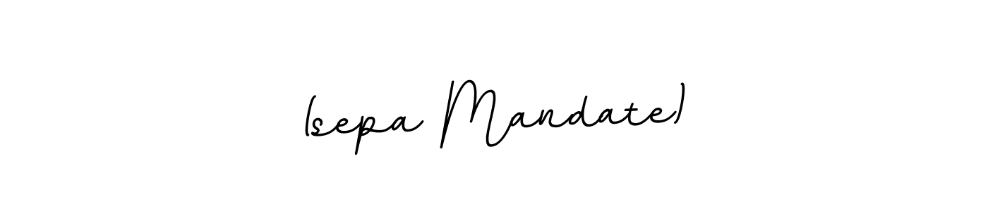 Design your own signature with our free online signature maker. With this signature software, you can create a handwritten (BallpointsItalic-DORy9) signature for name (sepa Mandate). (sepa Mandate) signature style 11 images and pictures png