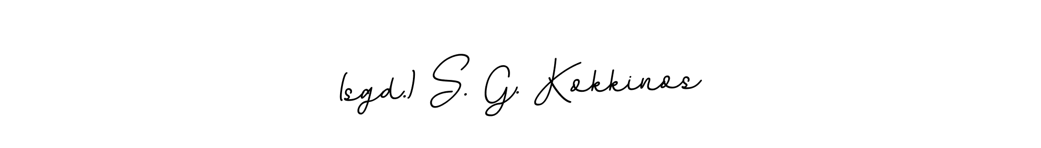 Make a short (sgd.) S. G. Kokkinos signature style. Manage your documents anywhere anytime using BallpointsItalic-DORy9. Create and add eSignatures, submit forms, share and send files easily. (sgd.) S. G. Kokkinos signature style 11 images and pictures png