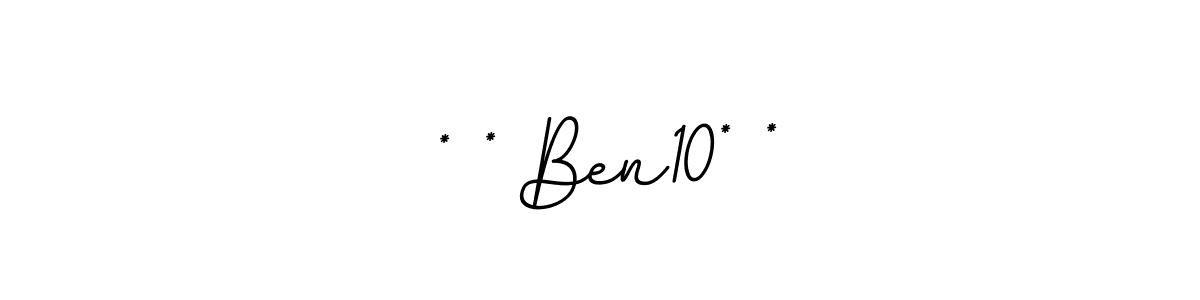 Use a signature maker to create a handwritten signature online. With this signature software, you can design (BallpointsItalic-DORy9) your own signature for name * * Ben10* *. * * Ben10* * signature style 11 images and pictures png