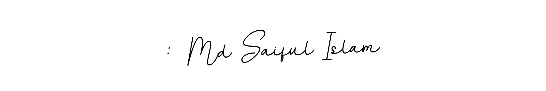 The best way (BallpointsItalic-DORy9) to make a short signature is to pick only two or three words in your name. The name :  Md Saiful Islam include a total of six letters. For converting this name. :  Md Saiful Islam signature style 11 images and pictures png