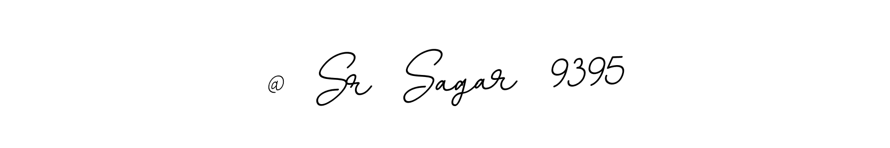 This is the best signature style for the @  Sr  Sagar  9395 name. Also you like these signature font (BallpointsItalic-DORy9). Mix name signature. @  Sr  Sagar  9395 signature style 11 images and pictures png