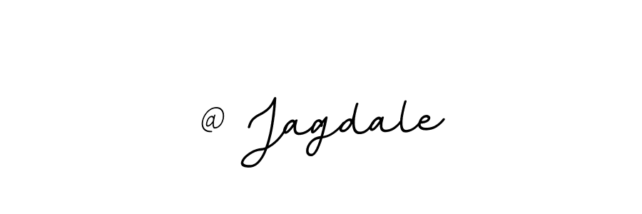 Create a beautiful signature design for name @ Jagdale. With this signature (BallpointsItalic-DORy9) fonts, you can make a handwritten signature for free. @ Jagdale signature style 11 images and pictures png