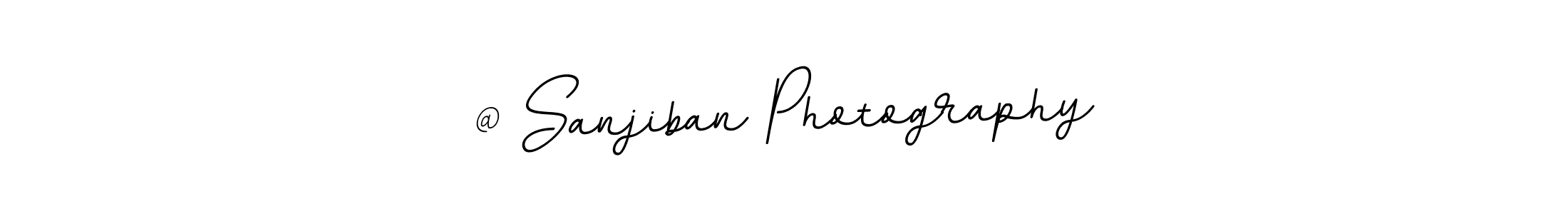 Design your own signature with our free online signature maker. With this signature software, you can create a handwritten (BallpointsItalic-DORy9) signature for name @ Sanjiban Photography. @ Sanjiban Photography signature style 11 images and pictures png