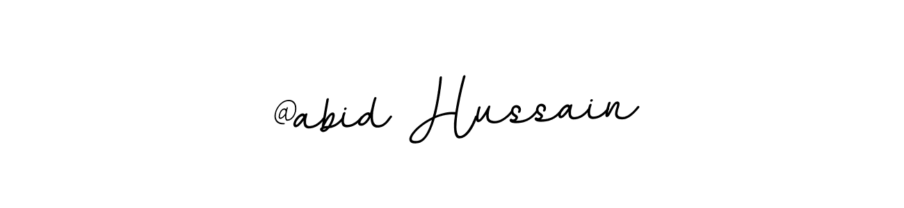 Create a beautiful signature design for name @abid Hussain. With this signature (BallpointsItalic-DORy9) fonts, you can make a handwritten signature for free. @abid Hussain signature style 11 images and pictures png