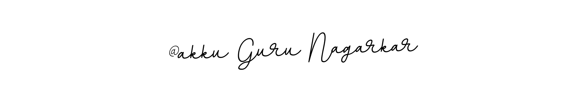 How to make @akku Guru Nagarkar name signature. Use BallpointsItalic-DORy9 style for creating short signs online. This is the latest handwritten sign. @akku Guru Nagarkar signature style 11 images and pictures png