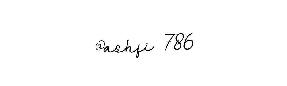 Design your own signature with our free online signature maker. With this signature software, you can create a handwritten (BallpointsItalic-DORy9) signature for name @ashfi 786. @ashfi 786 signature style 11 images and pictures png