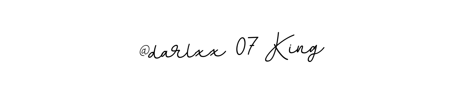 Make a beautiful signature design for name @darlxx 07 King. With this signature (BallpointsItalic-DORy9) style, you can create a handwritten signature for free. @darlxx 07 King signature style 11 images and pictures png